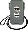 Karl Lagerfeld Saffiano Ikonik Karl&Choupette Head KLHCP12MOPHKCG telefoniümbris, 6,1, hall