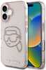 Telefoniümbris Karl Lagerfeld IML Rhinestones Karl Head, Apple iPhone 16, roosa