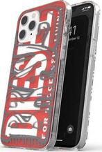 Telefoniümbris Diesel Snap Case Clear AOP 42568, Apple iPhone 12 Pro Max, punane/hall