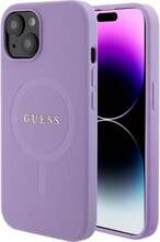 Telefoniümbris Guess GUHMP15SPSAHMCU Saffiano MagSafe, Apple iPhone 15, lilla
