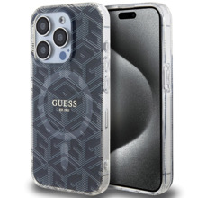 Telefoniümbris Guess IML GCube MagSafe GUHMP15LHGCUSTGK, Apple iPhone 15 Pro, must