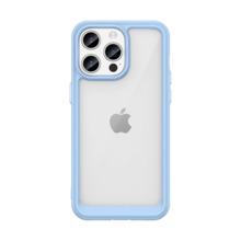 Telefoniümbris Hurtel Reinforced painduva raamiga, Apple iPhone 15 Pro Outer Space, sinine