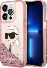 Telefoniümbris Karl Lagerfeld Glitter NFT Karl Head KLHCP14XLNKHCP, Apple iPhone 14 Pro Max, roosa