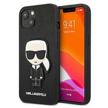 Telefoniümbris Karl Lagerfeld Hardcase Saffiano Ikonik Karl`s Patch KLHCP13SOKPK, Apple iPhone 13 mini, must