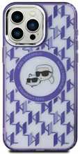 Telefoniümbris Karl Lagerfeld IML Monogram KLHMP15SHMCKMHU, Apple iPhone 15, lilla