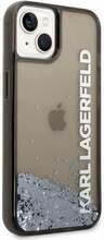 Telefoniümbris Karl Lagerfeld Liquid Glitter Elong KLHCP14MLCKVK, Apple iPhone 14 Plus, must