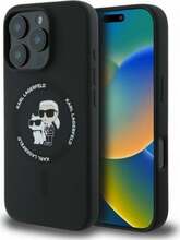 Liquid silikoonümbris Karl Lagerfeld KLHMP16LSCMKCRHK, Apple iPhone 16 Pro, must