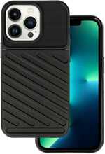 Telefoniümbris Thunder, Apple iPhone 13 Pro, must, TOPT