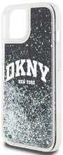 Telefoniümbris DKNY Liquid Glitter Big Logo, Apple iPhone 12/12 Pro, must