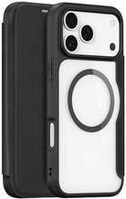 Dux Ducis Skin X Pro ümbris rahakotiga, Apple iPhone 17 Pro, MagSafe, must