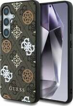 Telefoniümbris Guess 4G Printed Colored Peony Pattern MagSafe, Samsung Galaxy S25, pruun