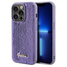 Telefoniümbris Guess Sequin Script Metal GUHCP13LPSFDGSU, Apple iPhone 13 Pro/13, lilla