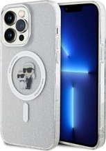 Telefoniümbris Karl Lagerfeld Karl&Choupette Glitter MagSafe KLHMP15XHGKCNOT, iPhone 15 Pro Max, läbipaistev