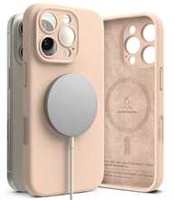 Ringke silikoonist magnetiline ümbris, Apple iPhone 16 Pro Max, roosa liiv