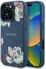 Telefoniümbris Guess Grained Printed Flower Pattern MagSafe, Apple iPhone 16 Pro Max, sinine