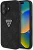 Telefoniümbris Guess Hot Stamp 4G Pattern Triangle Metal Logo, Apple iPhone 16, must
