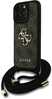 Telefoniümbris Guess PU 4G Metal Logo Crossbody Strap, Apple iPhone 15 Pro Max, pruun