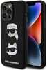 Telefoniümbris Karl Lagerfeld KLHCP15XSDHKNK Liquid Silicone Karl&Choupette Head, Apple iPhone 15 Pro Max, must