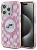 Telefoniükaas Karl Lagerfeld IML Monogram KLHMP15LHMCKMHP, Apple iPhone 15 Pro, roosa