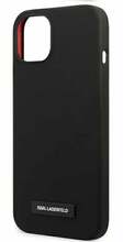 Telefoniümbris Karl Lagerfeld KLHCP13MSLMP1K Silicone Plaque, Apple iPhone 13, must