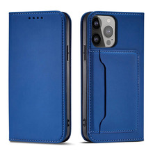 Telefoniümbris Magnet Card Hurtel, Apple iPhone 13 Pro Max, sinine