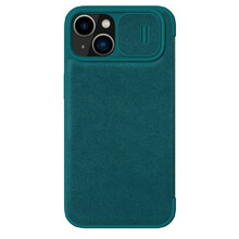 Nillkin Qin Pro Leather ümbris, Apple iPhone 14 Plus, roheline