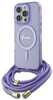 Telefoniümbris Guess GUHMP16LHCTSGNSU Crossbody Cord Script MagSafe, Apple iPhone 16 Pro, lilla