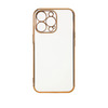 Telefoniümbris Hurtel Lighting Color Case, Xiaomi Redmi Note 11, valge kuldse raamiga
