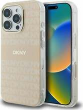 Telefoniümbris DKNY Repeat Texture Pattern & Stripe MagSafe DKHMP16LHRHSEP, Apple iPhone 16 Pro, roosa