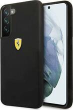 Telefoniümbris Ferrari FESSIHCS22MBK Liquid Silicone Metal Logo, Samsung Galaxy S22+, must