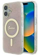 Telefoniümbris Guess IML 4G MagSafe, Apple iPhone 16, roosa