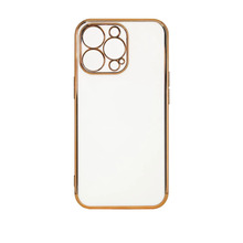 Telefoniümbris Hurtel Lighting Color Case, Xiaomi Redmi Note 11, valge kuldse raamiga