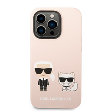Karl Lagerfeld KLHMP14XSSKCI MagSafe ümbris, Apple iPhone 14 Pro Max, heleroosa