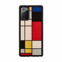 Telefoniümbris Man&Wood, Samsung Galaxy Note 20, mondrian wood, must