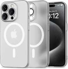 Telefoniümbris Tech-Protect MagSlim MagSafe, Apple iPhone 15 Pro, valge