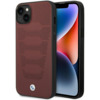 BMW Leather Seats Pattern ümbris BMHCP14S22RPSR, Apple iPhone 14 6.1, bordo