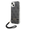 Telefoniümbris Guess GUOHCP14MH4STK 4G Print Strap, Apple iPhone 14 Plus, must