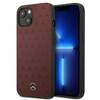 Telefoniümbris Mercedes-Benz MEHCP13SPSQRE Leather Stars Pattern, Apple iPhone 13 Mini, punane