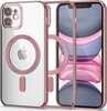 Telefoniümbris Tech-Protect MagShine Line MagSafe, Apple iPhone 11, roosa