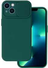 Telefoniümbris Camshield Soft, Apple iPhone 13, tumeroheline, TOPT