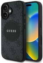 Telefoniümbris Guess 4G Circle Classic Logo MagSafe, Apple iPhone 16, must