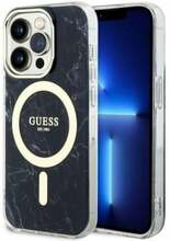 Telefoniümbris Guess Hardcase Marble MagSafe GUHMP14XPCUMAK, Apple iPhone 14 Pro Max, must