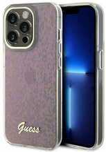 Telefoniümbris Guess IML Faceted Mirror Disco Iridescent GUHCP15XHDECMP, iPhone 15 Pro Max, roosa