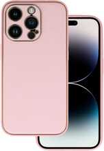 Telefoniümbris Tel Protect Luxury, Apple iPhone 14 Pro Max, heleroosa