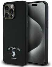 Telefoniümbris US Polo Assn USHCP15XPARK, Apple iPhone 15 Pro Max 6,7, must Printed DH Logo