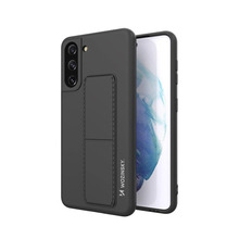 Wozinsky silikoonümbris alusega, Samsung Galaxy S21 Plus 5G, must