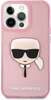 Telefoniümbris Karl Lagerfeld KLHCP13XKHTUGLP Glitter Karl's Head, Apple iPhone 13 Pro Max, roosa