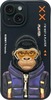Telefoniümbris Nimmy Cool&Cute 2.0 Monkey, Apple iPhone 15 6.1, must