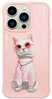 Telefoniümbris Nimmy Glasses Cool Cat, Apple iPhone 15 Pro, roosa