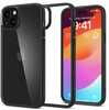 Telefoniümbris Spigen Crystal Hybrid, Apple iPhone 15 Plus, must